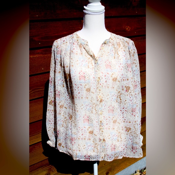 Ivory Multi Blouse - Picture 4 of 8